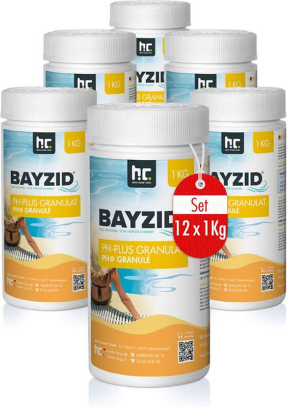 Bayzid Ph Plus Granulat für den Pool von Höfer Chemie Gmbh, 12 x 1 kg - Bild 1