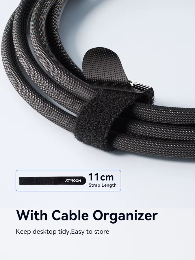 Joyroom USB C Schnellladedatenkabel 100 W in Weiß für iPhone 16/15, Huawei, Samsung, Xiaomi und MacBook Pro - Bild 5