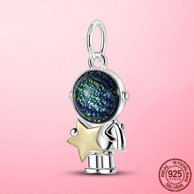 Star Collection Charm-Perlen, 925 Sterlingsilber, Damen, white - Bild 1