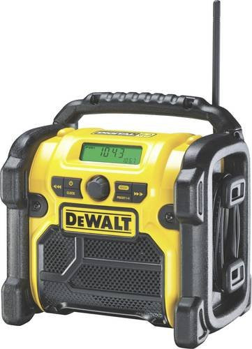DeWALT DCR020-QW Akku- und Netz-Baustellenradio mit DAB+, FM und AM in Schwarz-Gelb - Bild 3