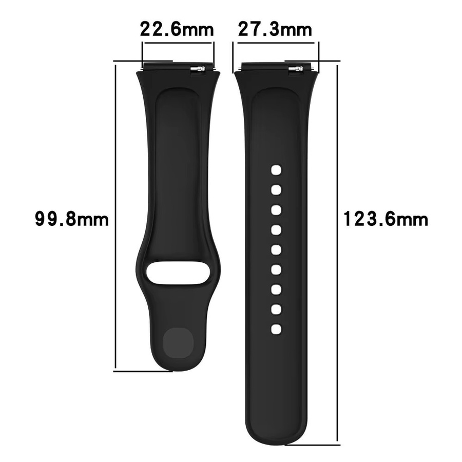 Xiaomi Uhrenarmband Silikon, Schwarz, Redmi Watch 3 - Bild 4
