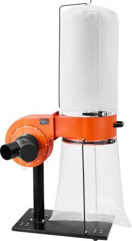 VEVOR Späneabsauganlage mit 1 PS, 1359,21 m³/h Absaugleistung, 2,5 Mikron Filterung, 60 L Staubsammelbeutel und Rollen, Orange - Bild 1
