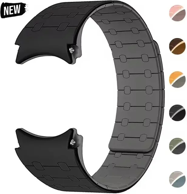OAKCHARM Uhrenarmband Silikon, Schwarz, Unisex - Bild 1