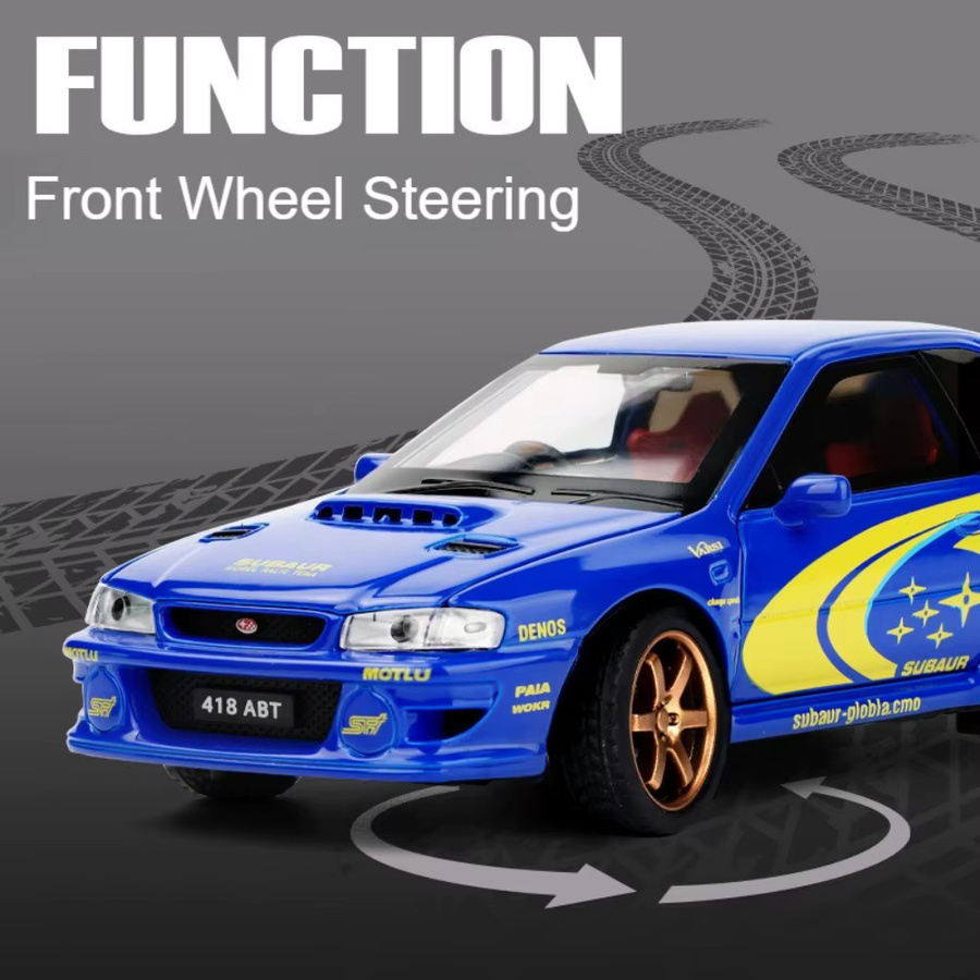 MAKEDA Impreza MITSUBISHI EVO 911GT3, Automodell, Maßstab 1:32, Metall - Bild 2