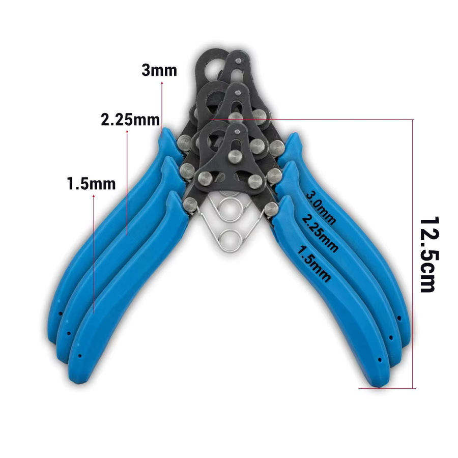 Suli Drahtwickelzange mit Rundnase zum Biegen und Reparieren für Schmuckherstellung, 1,5mm/2,25mm/3mm - Bild 4