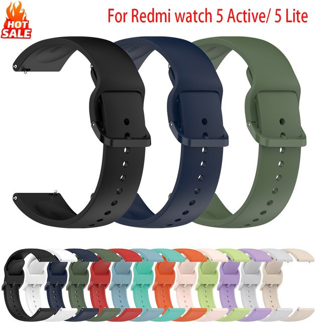 Xiaomi Uhrenarmband Silikon, Schwarz, Redmi Watch 5 Lite, Redmi Watch 5 Active - Bild 1