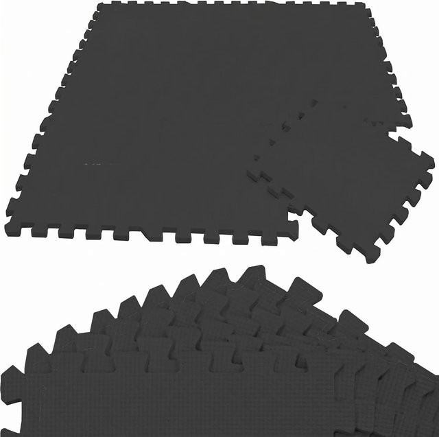 LittleTom Puzzlematte für Babys und Kinder, 9 Stück, Schwarz, B/T: 30 x 30 cm - Bild 1
