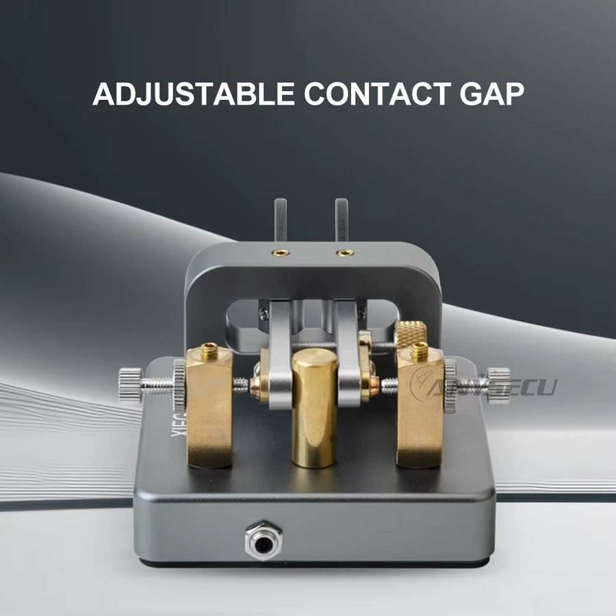 XIEGU VK-6 Mini-Kurzwellenradio aus Aluminiumlegierung in Grau mit automatischem CW-Elektroschlüssel und 3,5-mm-Schnittstelle - Bild 3