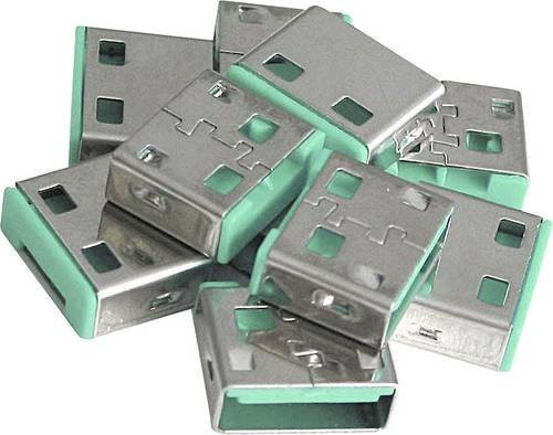 LINDY USB Port Schloss USB-Lock 10er Set Grün ohne Schlüssel - Bild 1