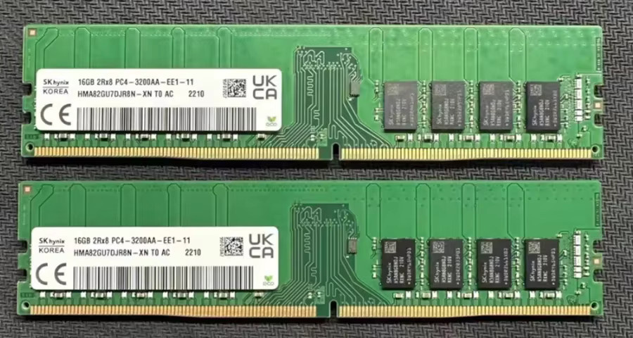 SK Hynix DDR4 ECC UDIMM RAM Workstation Arbeitsspeicher in Grün - Bild 2