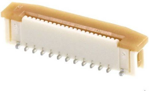 Molex FFC/FPC-Anschluss 22-polig in Weiß mit 0,50 mm Rastermaß - Bild 1