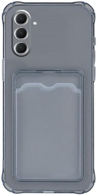 Samsung Soft Cover Brieftasche mit Kartensteckplatzhalter für Galaxy A15 A25 A35 A55 A14 A24 A34 A54 A13 A23 A33 A53 A73 A12 A22 A32 A42 A52 A72 A51 A71 in Grau - Bild 1