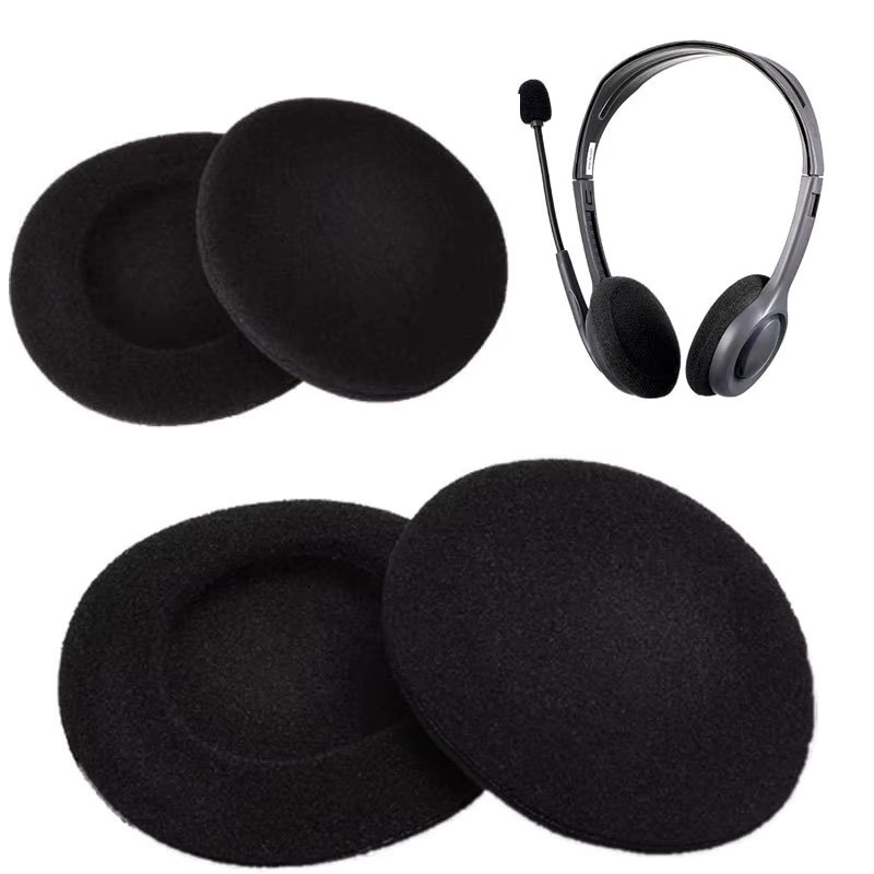 Universelle Schwamm-Ohrpolster in Schwarz für SONY, AKG, Logitech, Sennheiser, Philips und JBL, verschiedene Größen von 18 mm bis 75 mm - Bild 3