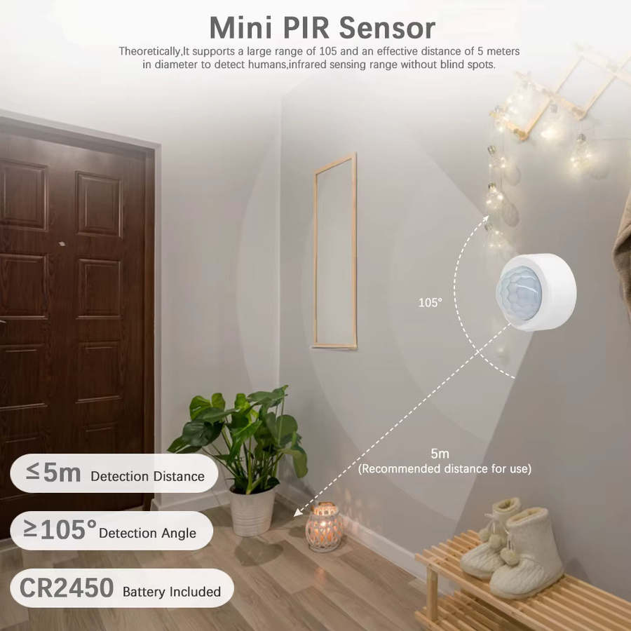 Scimagic Zigbee PIR Bewegungsmelder Smart Home Sensor in Weiß kompatibel mit Alexa, Google Home und Tuya - Bild 5