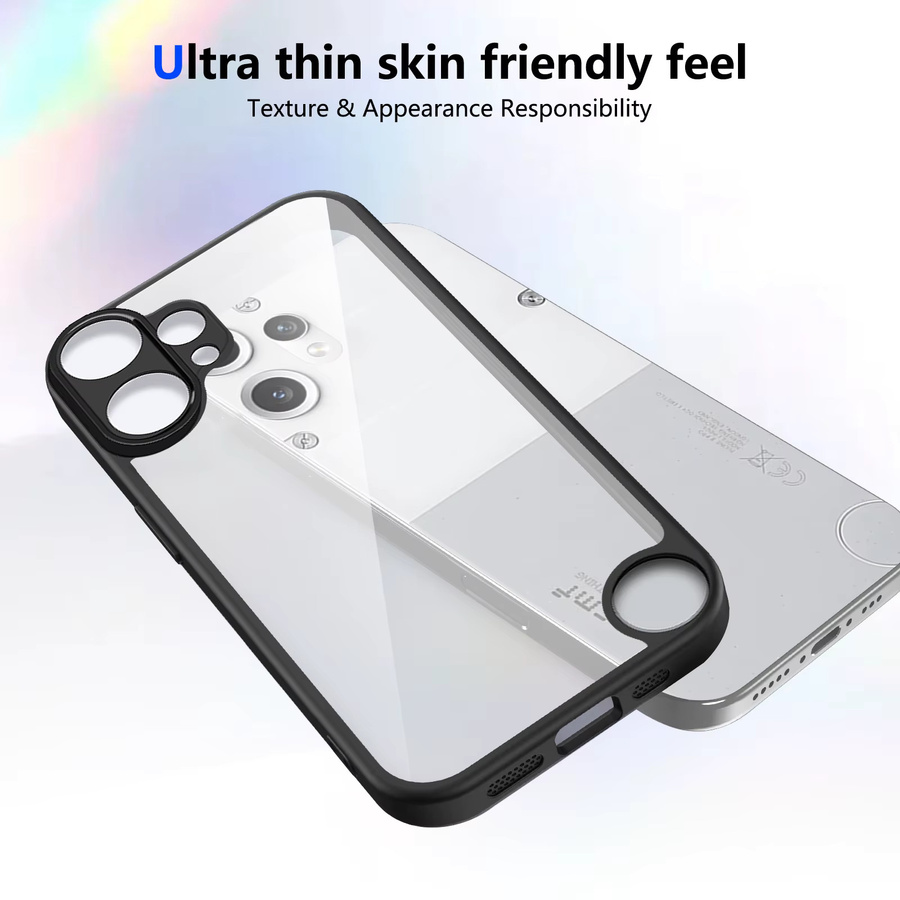Nothing CMF Phone 2 Pro 5G Hülle mit stoßfestem Silikon-Stoßfänger und matter Rückseite in Transparent oder Purple - Bild 3