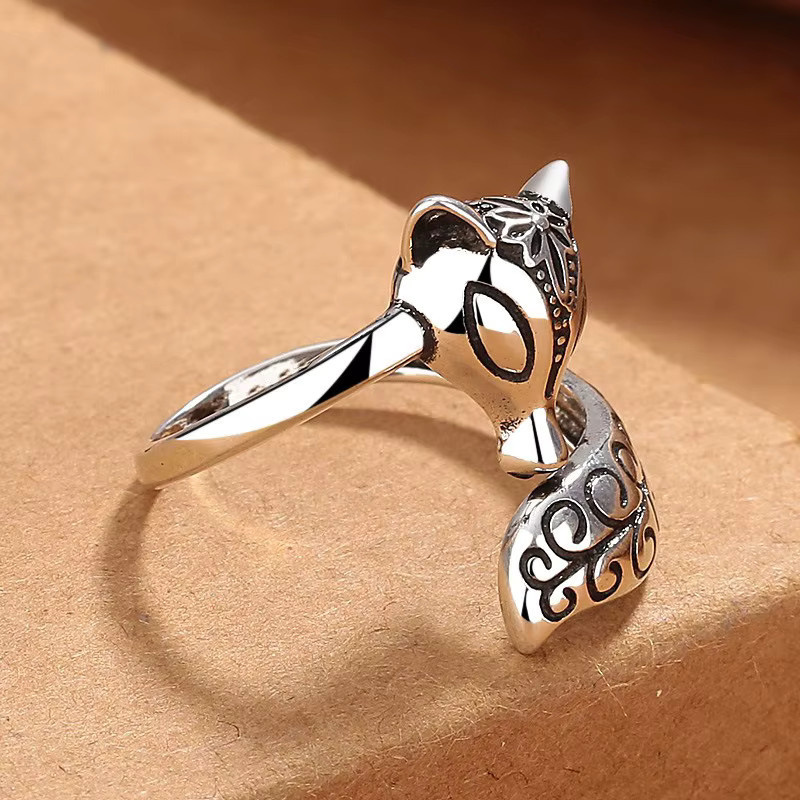 SAY Ring 925 Silber, Vintage, Fuchs, Damen - Bild 3