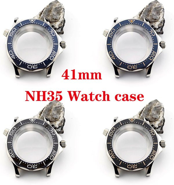 OUMASHI Uhrengehäuse Edelstahl, Silber, 41 mm, Herren - Bild 1
