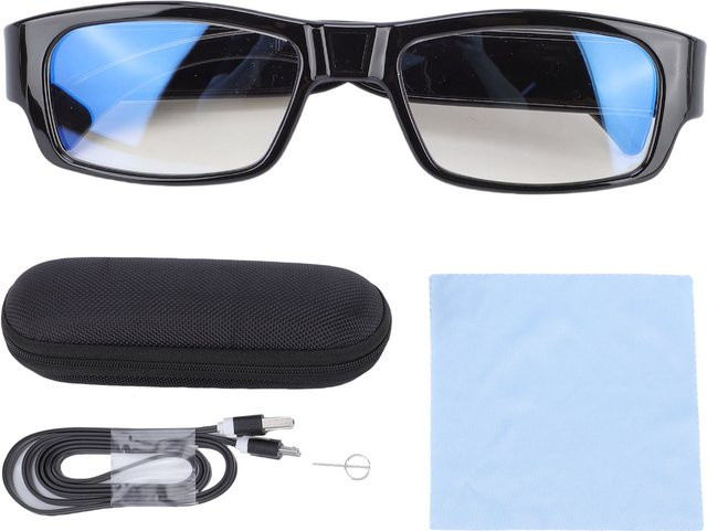 VBESTLIFE Action-Kamera Brille für Sport und Outdoor mit 1080P HD Videoaufnahme in Schwarz - Bild 1