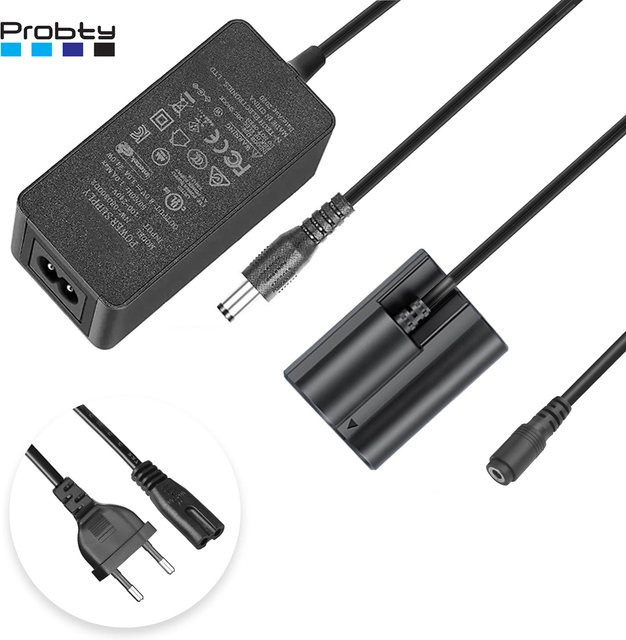 Fujifilm CP-W235 AC Adapter mit NP-W235 Dummy Akku für GFX 50S II, GFX 100S, X-H2S, X-T4 und X-T5 Kameras in Schwarz - Bild 1