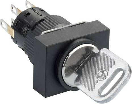 Schneider Electric XB6EDG222P Wahlschalter aus Kunststoff in Schwarz, 5 Stück - Bild 1