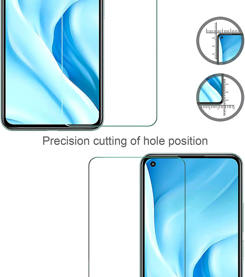 5 Stück Displayschutzfolien aus gehärtetem Glas für Xiaomi Redmi A3 und Redmi A3X 5G, transparent - Bild 2