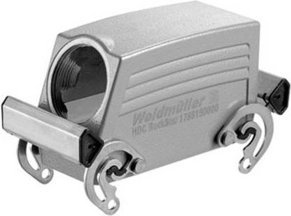 Weidmüller Steckergehäuse HDC 16B TSBO 1PG21G in Silber aus Edelstahl - Bild 1