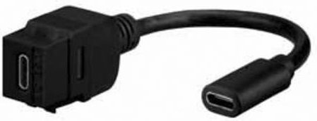 Rutenbeck KMK-USB-C 3.1 KP Adapter in Schwarz - Bild 1