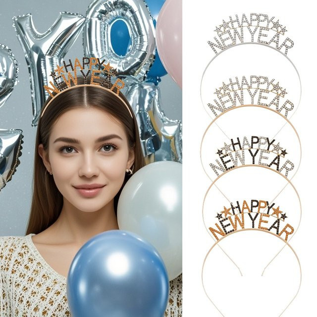 WakaParty Tiara, Strass, Krone für Damen, Mädchen - Bild 1