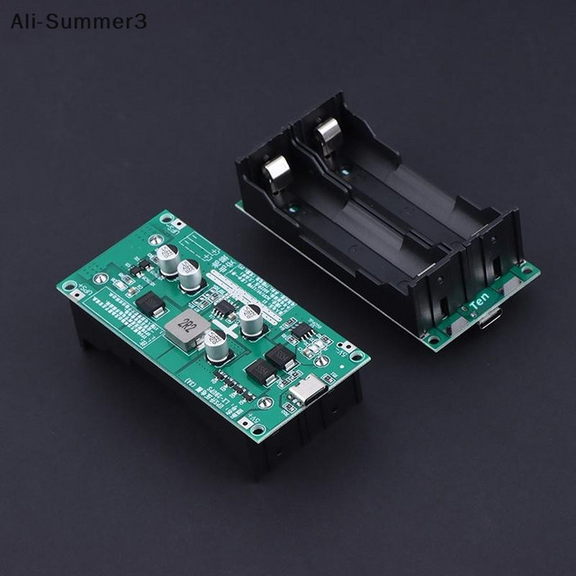 3A Hochleistungs-USV Lithiumbatterie-Boost-Lademodul für 18650 Akkus mit 5V/12V Gleichzeitig Laden und Entladen in Grün - Bild 1