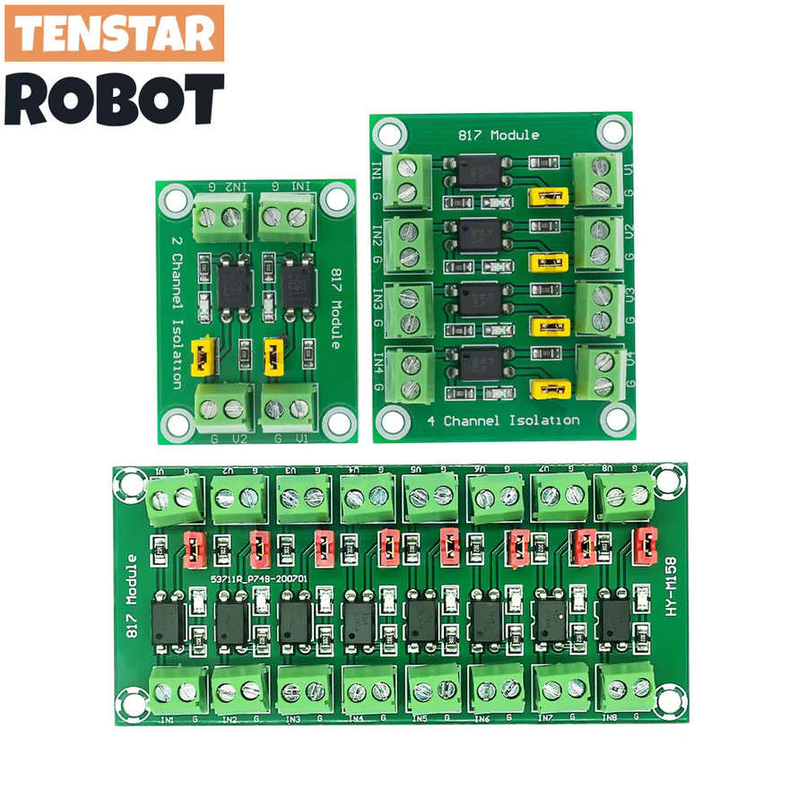 TENSTAR ROBOT PC817 Optokoppler Isolation Board Spannungswandler Adapter Modul in Grün - Bild 1