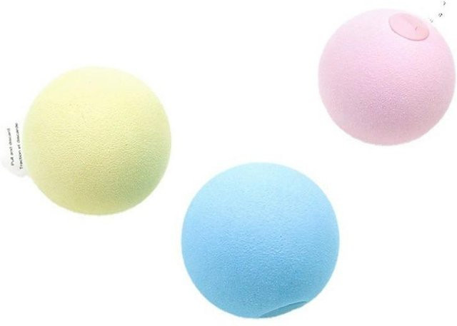 CKSP Gravitationszwitscherball Katzenspielzeug, Simulation Tiergeräuschball mit Minze, 1-teiliges Set, gelb - Bild 1