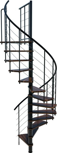 Minka Spindeltreppe Venezia Smart Schwarz für Geschosshöhen bis 305 cm - Bild 1