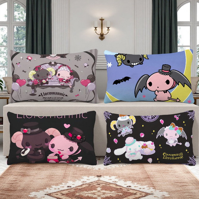 Sanrio Lloromannic Kissenbezug Multicolor Cartoon-Design für Sofa und Wohnzimmer - Bild 1