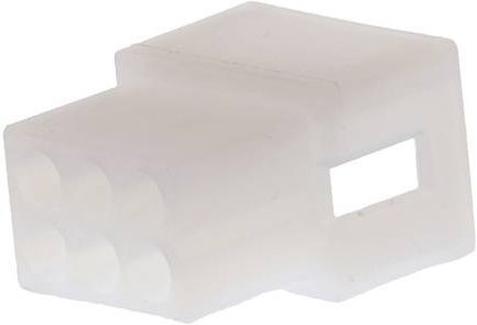 Molex Stiftgehäuse-Kabel 6-polig in Weiß aus Kunststoff - Bild 1