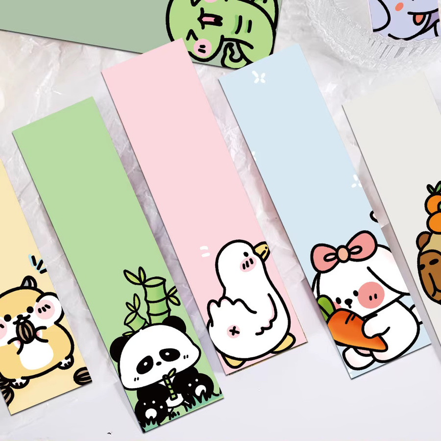 30 Stück kreative Lesezeichen mit niedlichen Tier-Motiven Panda und Ente in Multicolour für DIY Schreibwaren und Schule - Bild 2