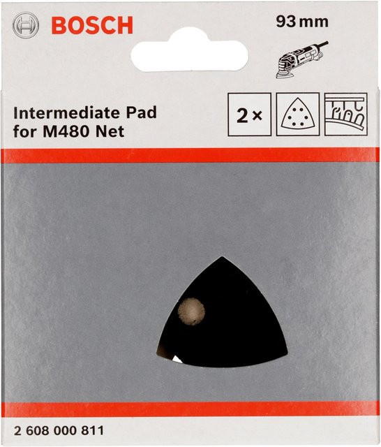 Bosch Pad Saver Zwischenlage in Schwarz, 2 Stück, B/B: 9,3 x 9,3 cm - Bild 2