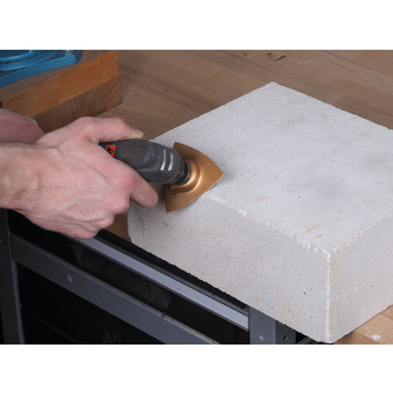 Wolfcraft Delta-Schleifplatte PRO goldfarben - Bild 5