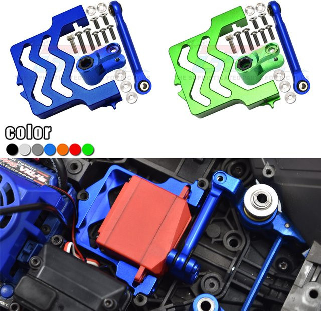GPM Metall-Lenkservo-Halterung, 25T Servoarm, Traxxas 1/10 MAXX 4S 4WD Monster Truck, Zubehör - Bild 1