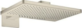 Hansgrohe Axor Kopfbrause Regendusche in gebürstetem Nickel, Rechteckig, B/B/H: 46,0 x 30,0 x 0,0 cm - Bild 1