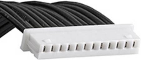 Molex Buchsengehäuse-Kabel 12-polig mit 1,25 mm Rastermaß in Beige/Weiß - Bild 1