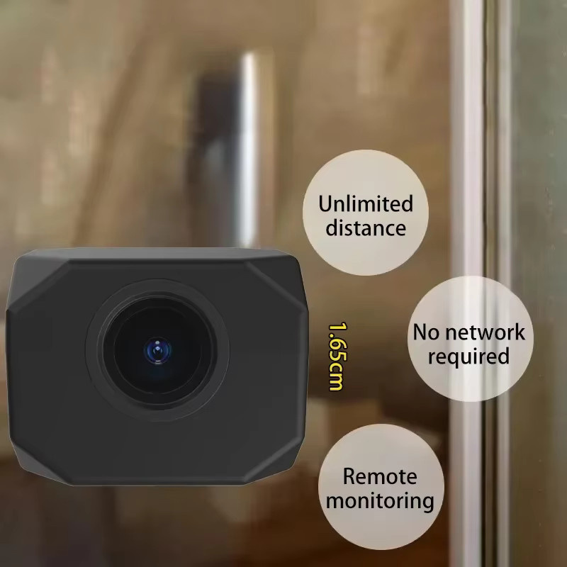 DIXSG 4K HD WLAN-Sicherheitskamera mit Nachtsicht, Mini Smart Indoor IP-Überwachungskamera in Schwarz mit App-Fernüberwachung - Bild 2