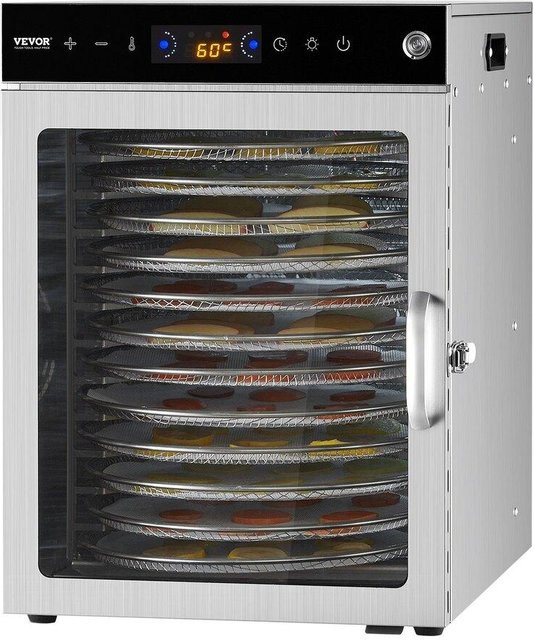 Buying Solutions MB Lebensmitteltrockner aus Edelstahl mit 12 Schichten und 800W Leistung in Silber - Bild 1