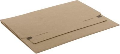 ColomPac Wickelverpackung Braun mit Selbstklebeverschluss, B/T/H: 35,0 x 25,0 x 7,8 cm, 20 Stück - Bild 1