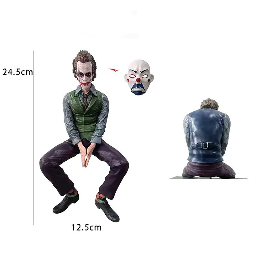 Bandai Joker Heath Ledger Action Figure in Grün mit Maske, Höhe: 24 cm - Bild 3