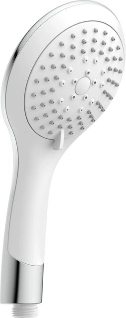 Schütte Handbrause Broadway Duschkopf mit 5 Strahlarten in Chrom und Weiß - Bild 1