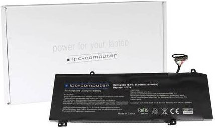 IPC-Computer Notebook-Akku 1F22N in Schwarz mit 3630 mAh und 15.40V - Bild 1