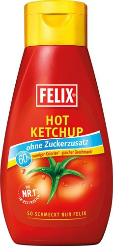 Felix Tomatenketchup Hot ohne Zuckerzusatz 435 g - Bild 1
