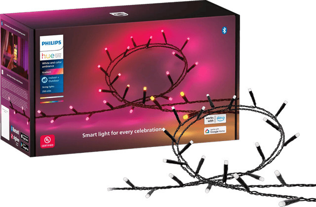 Philips Hue Festavia Lichterkette White & Color Ambiance, 250 LEDs, Schwarz, 20 m - Bild 1