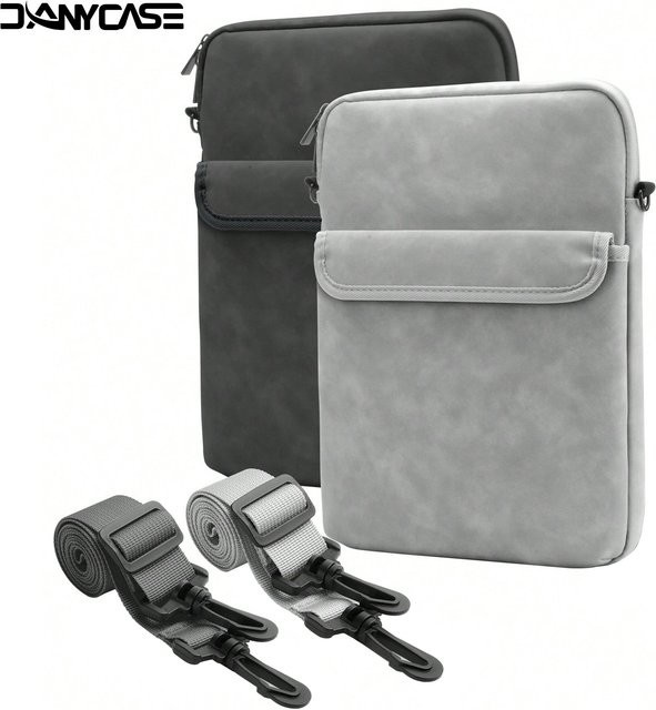 DANYCASE Schultertasche in Grau für iPad und Laptop passend für iPad Pro, Air und verschiedene Tablet-Modelle - Bild 1