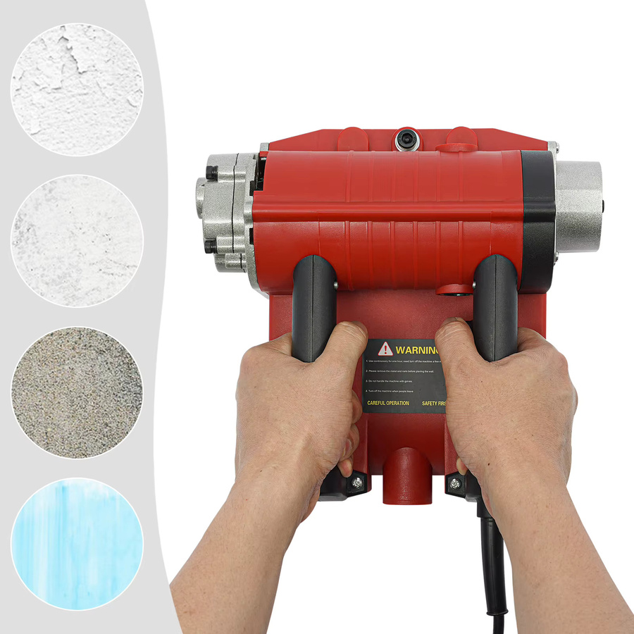 CNCEST Elektrische Wandhobelmaschine 4580 W in Rot mit 3500 U/min für Wandrenovierung und Farbentfernung, Breite: 15 cm - Bild 3